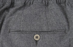 $850 Sartorio Napoli Gray Solid Wool Pants - Slim - (SA322254) - Parent