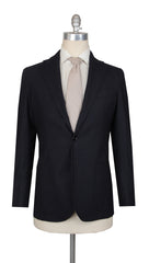 $3425 Sartorio Napoli Dark Blue Wool Blend Solid Suit - (SA712251) - Parent