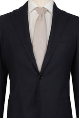 $3425 Sartorio Napoli Dark Blue Wool Blend Solid Suit - (SA712251) - Parent