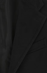 $3425 Sartorio Napoli Black Cashmere Solid Coat - (SA9112024) - Parent