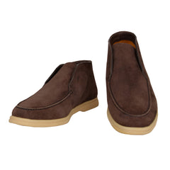 $575 Sartorio Napoli Brown Calf Leather Ankle Boots - 7/6 - (SA328241)
