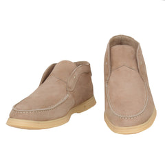 $675 Sartorio Napoli Beige Calf Leather Ankle Boots - 10/9 - (SA328243)