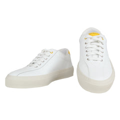 $575 Sartorio Napoli White Calf Leather Sneakers - (SA327252) - Parent