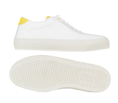 $575 Sartorio Napoli White Calf Leather Sneakers - (SA327252) - Parent