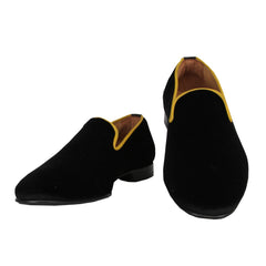 $550 Sartorio Napoli Black Suede Tuxedo Shoes - (SA327258) - Parent