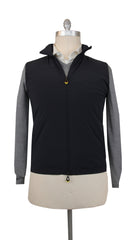 $2250 Sartorio Napoli Dark Blue Nylon Solid Jacket Vest - (SA9420241) - Parent