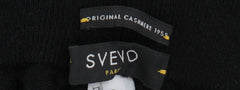 $1725 Svevo Parma Black Solid Cashmere Sweatpants - (SV415261) - Parent