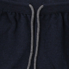 Svevo Parma Dark Blue Solid Cashmere Sweatpants - (SV75234) - Parent