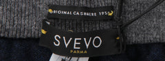 Svevo Parma Dark Blue Solid Cashmere Sweatpants - (SV75234) - Parent