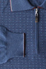 Svevo Parma Blue Cashmere Blend Polo Sweater - (SV31620232) - Parent