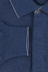 $1150 Svevo Parma Blue Polo Sweater - (SV419257) - Parent