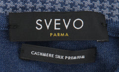 $1150 Svevo Parma Blue Polo Sweater - (SV419257) - Parent