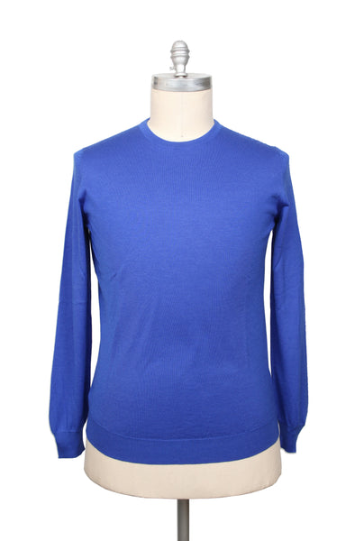 Svevo Parma Blue Cashmere Blend Crewneck Sweater - (SV10122211) - Parent