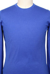 Svevo Parma Blue Cashmere Blend Crewneck Sweater - (SV10122211) - Parent