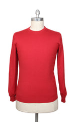 Svevo Parma Red Cashmere Blend Crewneck Sweater - L/52 - (SV48228)