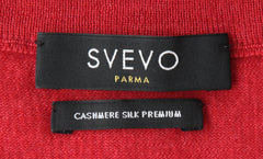 Svevo Parma Red Cashmere Blend Crewneck Sweater - (SV48228) - Parent
