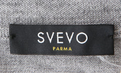 Svevo Parma Light Gray Wool 1/4 Zip Polo Sweater - (SV928224) - Parent