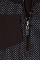 Svevo Parma Brown Wool 1/4 Zip Sweater - (SV823232) - Parent