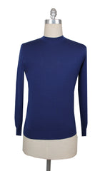 $725 Svevo Parma Blue Wool Crewneck Sweater - M/50 - (SV4192511)