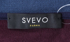 Svevo Parma Burgundy Red Wool 1/4 Zip Polo Sweater - (SV31620236) - Parent