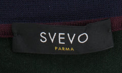 $825 Svevo Parma Dark Green Wool 1/4 Zip Polo Sweater - (SV4192512) - Parent