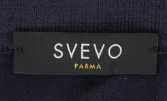 $775 Svevo Parma Dark Blue Solid Silk Polo - (SV9302616) - Parent