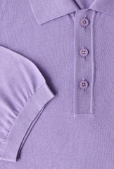Svevo Parma Lavender Purple Solid Silk Polo - (SV416221) - Parent