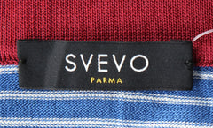 Svevo Parma Blue Striped Silk Polo - (SV416223) - Parent