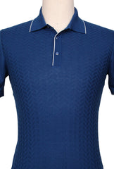 Svevo Parma Dark Blue Solid Cotton Polo - (SV39229) - Parent