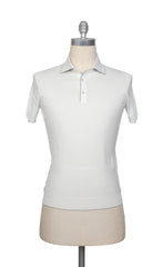 Svevo Parma White Solid Cotton Polo - Small/48 - (SV39224)