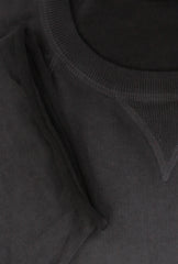 $575 Svevo Parma Dark Gray Cotton Crewneck Sweater - (SV424252) - Parent