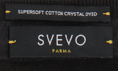 $575 Svevo Parma Dark Gray Cotton Crewneck Sweater - (SV424252) - Parent