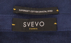 Svevo Parma Navy Blue Cotton 1/4 Button Polo Sweater - (SV31620238) - Parent