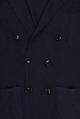 $1225 Svevo Parma Dark Blue Cotton Resort Jacket - (SV1229224) - Parent