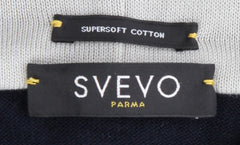 Svevo Parma Midnight Navy Blue Cotton Hooded Sweater - (SV810235) - Parent