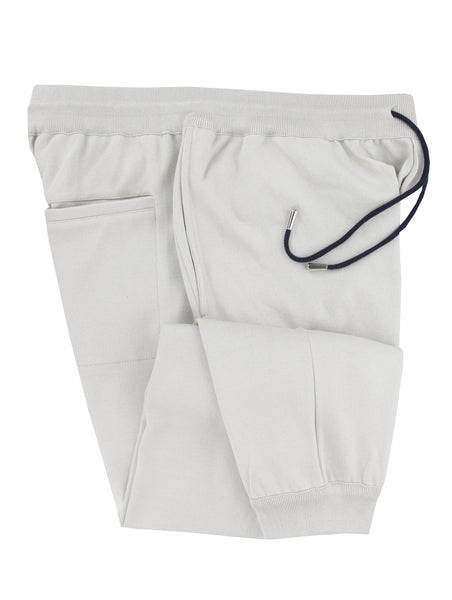 Svevo Parma Light Gray Solid Cotton Sweatpants - (SV810237) - Parent
