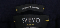 $370 Svevo Parma Dark Blue Solid Cotton - (SV415262) - Parent