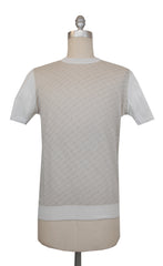 $700 Svevo Parma Beige Cotton Crewneck Sweater - (SV425247) - Parent