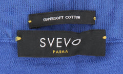 $500 Svevo Parma Blue Cotton Crewneck Sweater - (SV424259) - Parent