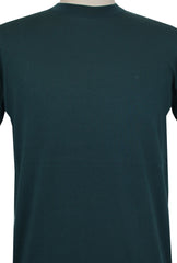 $600 Svevo Parma Dark Green Cotton Crewneck Sweater - (SV4252415) - Parent