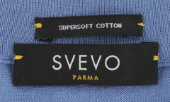 $600 Svevo Parma Blue Cotton Crewneck Sweater - (SV4252417) - Parent