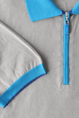 Svevo Parma Gray Solid Cotton Polo - (SV69226) - Parent