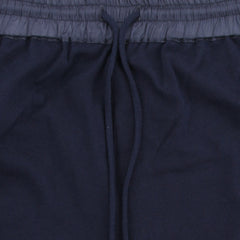 $725 Svevo Parma Dark Blue Solid Cotton Sweatpants - (SV9302630) - Parent