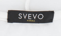 Svevo Parma White Cotton Blend Hooded Sweater - (SV810232) - Parent