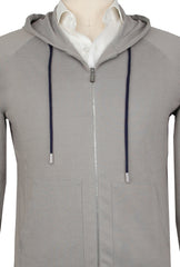 Svevo Parma Gray Cotton Blend Hooded Sweater - (SV810231) - Parent