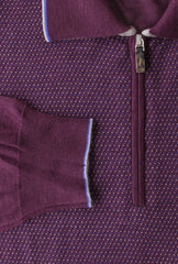 Svevo Parma Purple Fancy Cashmere Blend Polo - (SV114232) - Parent