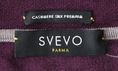 Svevo Parma Purple Fancy Cashmere Blend Polo - (SV114232) - Parent