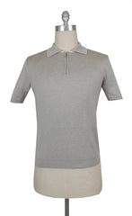 $950 Svevo Parma Light Brown Silk Blend Polo Sweater - S/48 - (SV215258)