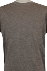 $875 Svevo Parma Brown Silk Blend Crewneck Sweater - (SV425246) - Parent