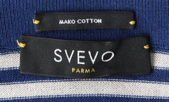 Svevo Parma Blue Cotton Crewneck Sweater - (SV482213) - Parent